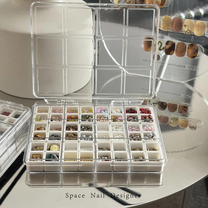 [New] 24/36/48Grids Nail Decor - огляд і ціна Tech Accessories Box