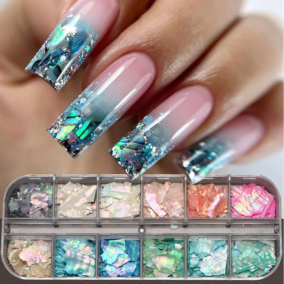 12 Grid Glitter Abalone Shell  - огляд і ціна Tech Accessories Box