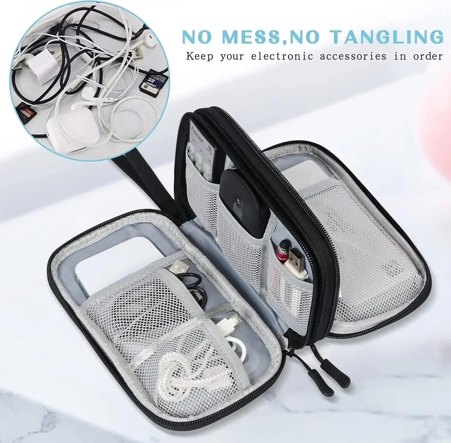 Travel Cable Bag Portable Digi - огляд і ціна Tech Accessories Organizer