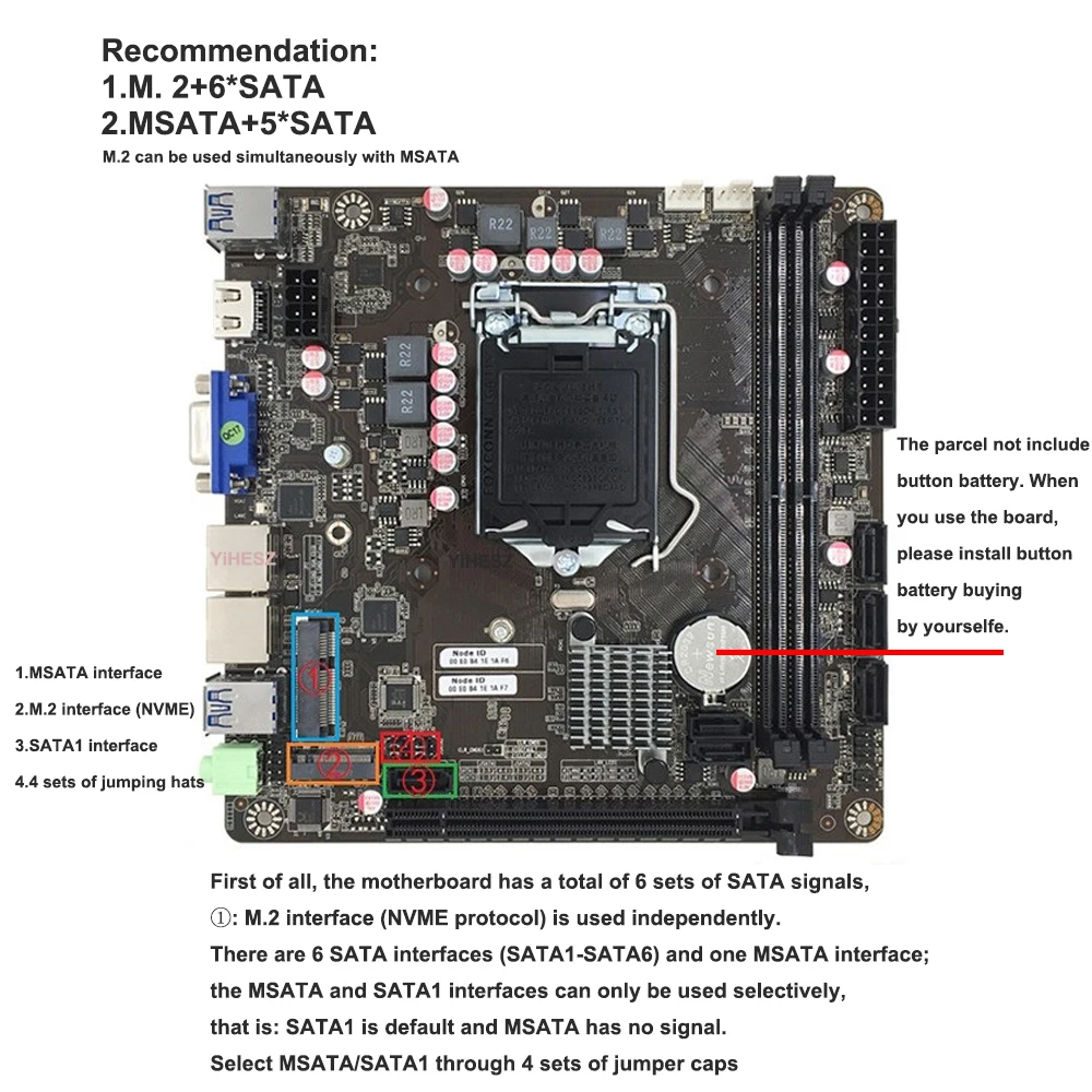 B365 Mini-ITX Motherboard LGA  - огляд і ціна Intel Cpu Core I5