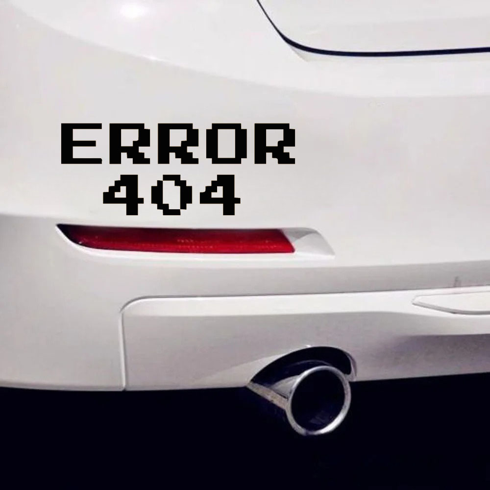 Error 404 Pixel Font Car Stick - огляд і ціна Tech Trend Accessories
