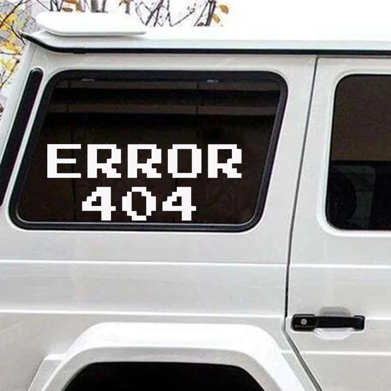 Error 404 Pixel Font Car Stick - огляд і ціна Tech Trend Accessories