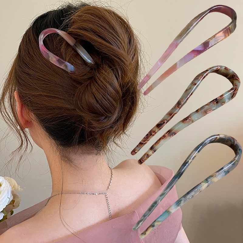U-Shaped Hair Sticks Acetate A - огляд і ціна Tech Hair Accessories