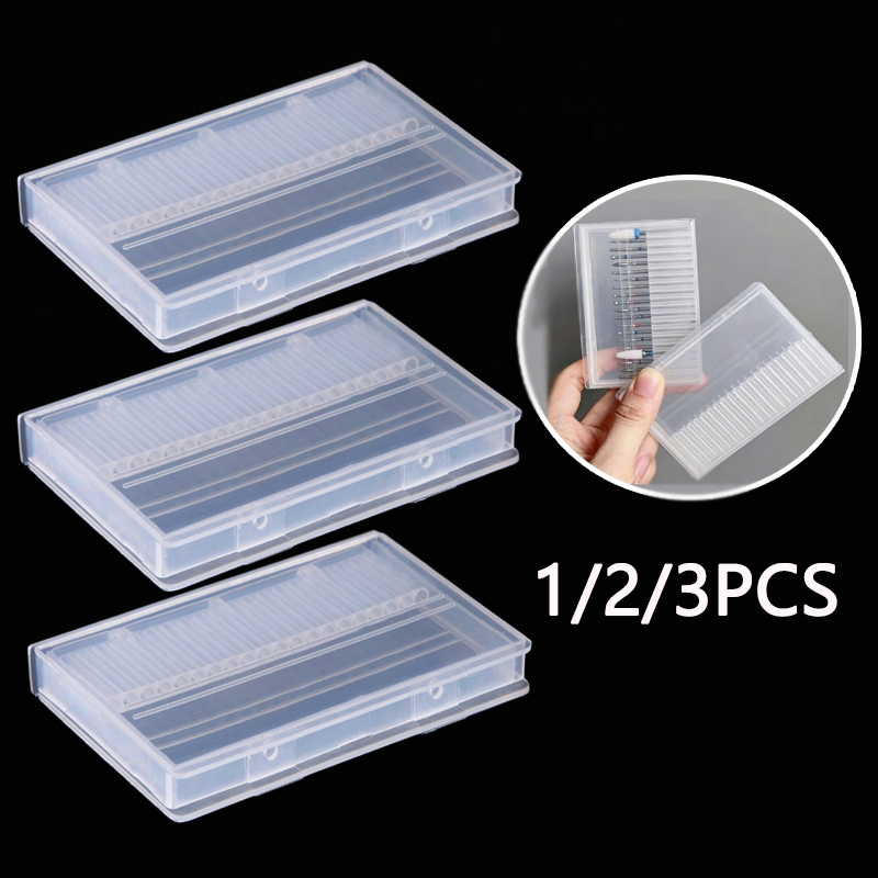 1/2/3PCS 20 Slots Clear Nail D - огляд і ціна Tech Accessories Box