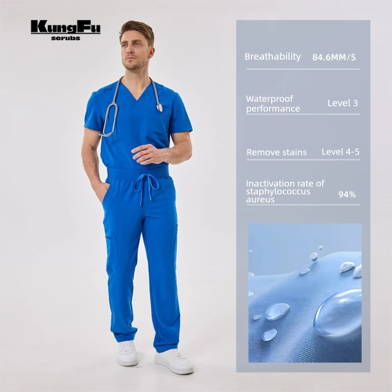 KUNGFU SCRUBS Mens Uniforms Me - огляд і ціна Vet Tech Accessories